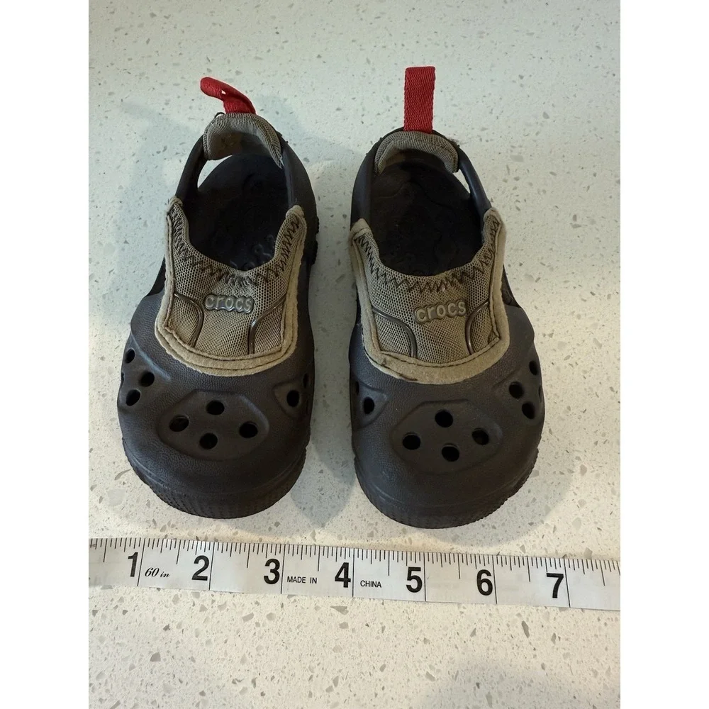 Crocs Micah II Water Sandals Toddler Brown Slip On Beach‎ Pool